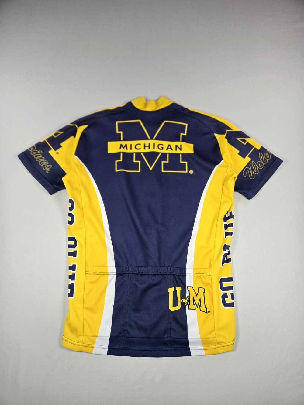 Vintage Michigan Wolverines Cycling Jersey Adrenaline Promotions Size Large - Picture 5 of 12